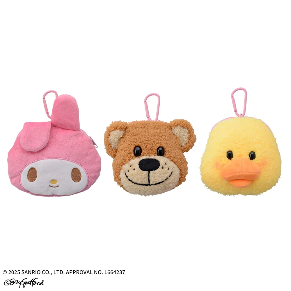 マイメロディ×Suzy'sZooカラビナ付フェイスポーチ