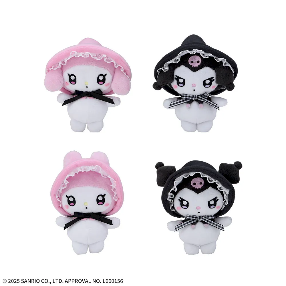 ゆるかわサンリオキャラクターズマスコットマイメロディ・クロミPINK&BLACKボンネット