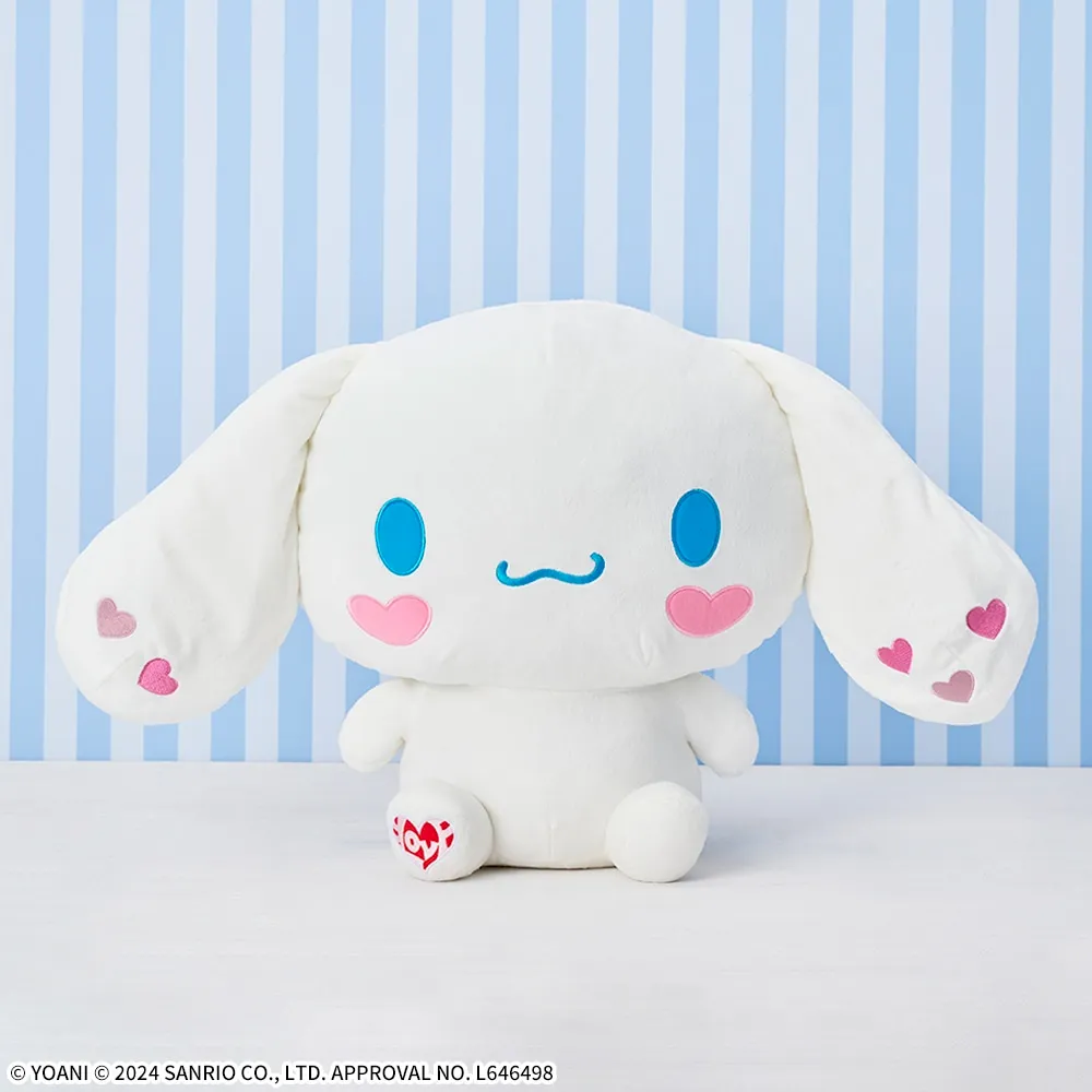 =LOVE×シナモロールスーパーラージぬいぐるみ
