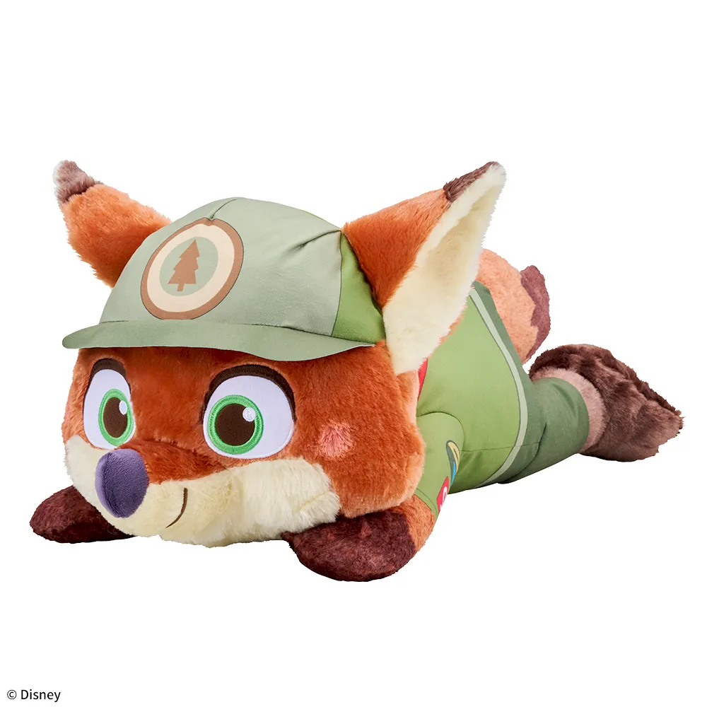 【ナムコ限定】ズートピア赤いほっぺ寝そべりスーパーラージキッズぬいぐるみニック・ワイルド