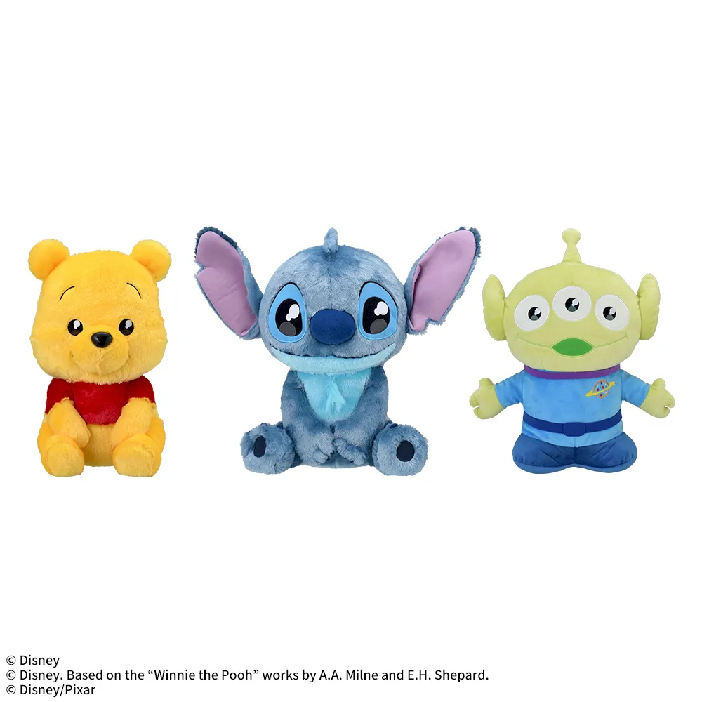 【ラウンドワン限定】プー&ディズニースティッチ&エイリアンうるりぃみぃぬいぐるみ