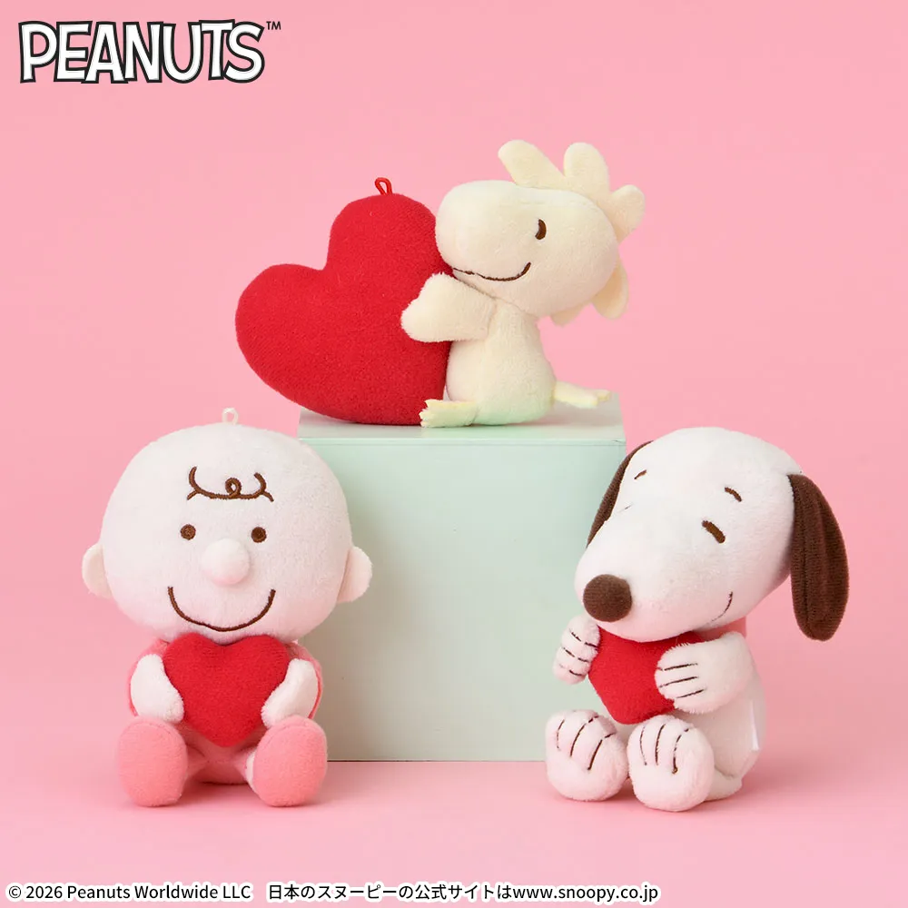 SNOOPY™マスコットピンク×ハート