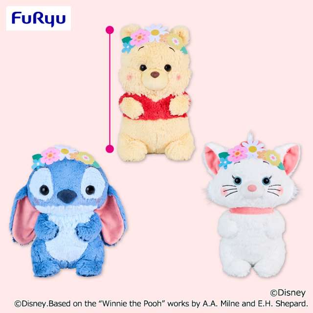 ディズニーキャラクター Aimery 花かんむりBIGぬいぐるみ