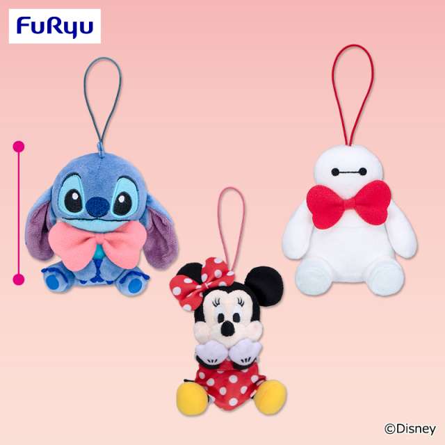 ディズニーキャラクター 大きなリボン マスコット