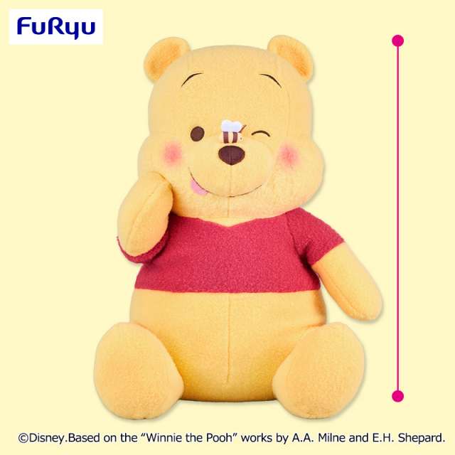 くまのプーさん FukuFukuもこふわジャンボぬいぐるみ～ハチさんといっしょ～
