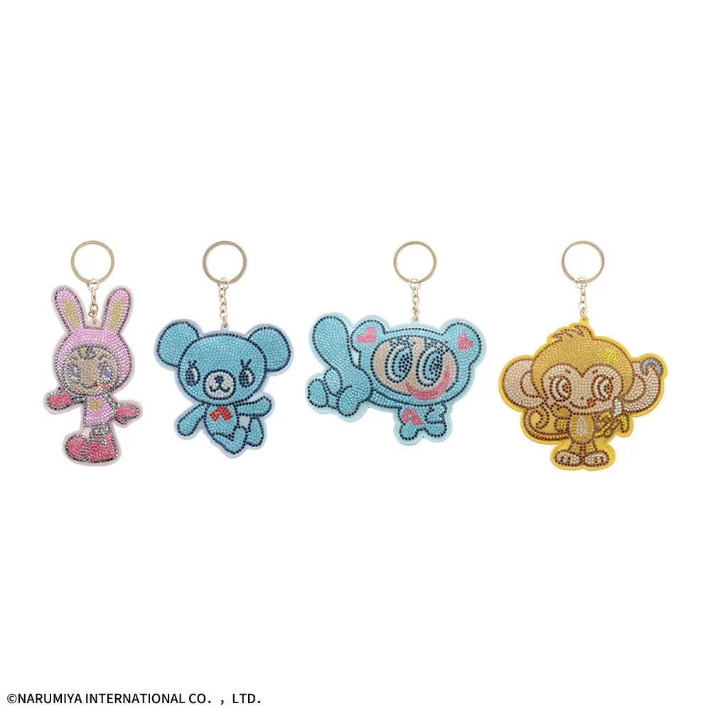 ナルミヤキャラクターズラインストーンデコキーホルダー