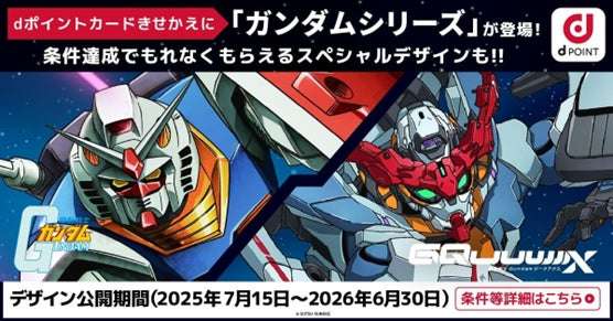【2025年7月15日開催】ガンダムシリーズ× dポイントクラブ スペシャルコラボデザインきせかえキャンペーン