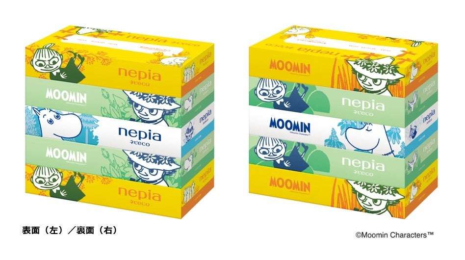 【2025年5月1日発売】ネピア ネピecoティシュ 200組5コパック ムーミンデザイン