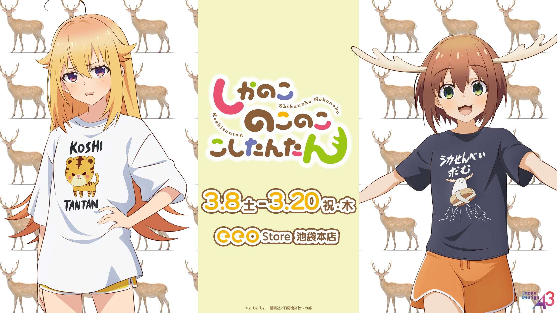 【2024年2月7日発売】しかのこのこのここしたんたん 新作グッズ