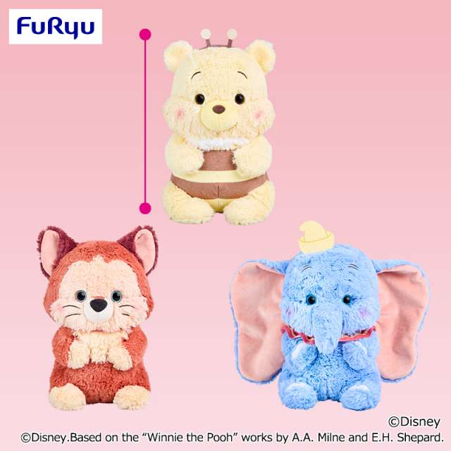 ディズニーキャラクター Aimery BIGぬいぐるみ～くまのプーさん・ダイナ・ダンボ～