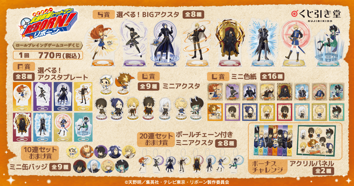 「家庭教師ヒットマンREBORN!」ロールプレイングゲームコーデくじ