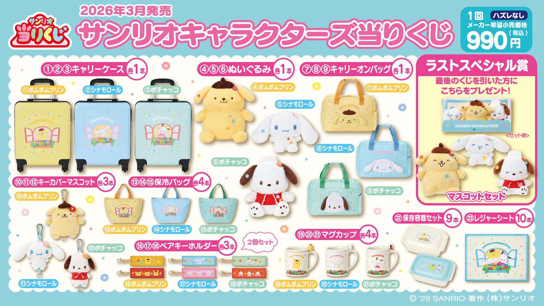 サンリオキャラクターズ当りくじ