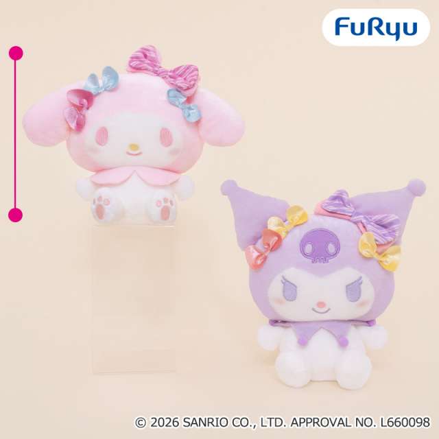 マイメロディ・クロミ リボンがいっぱいBIGぬいぐるみ～パステル～