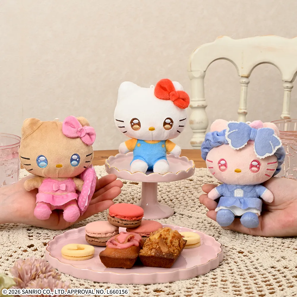 ゆるかわサンリオキャラクターズあいぬいミニぬいぐるみハローキティ