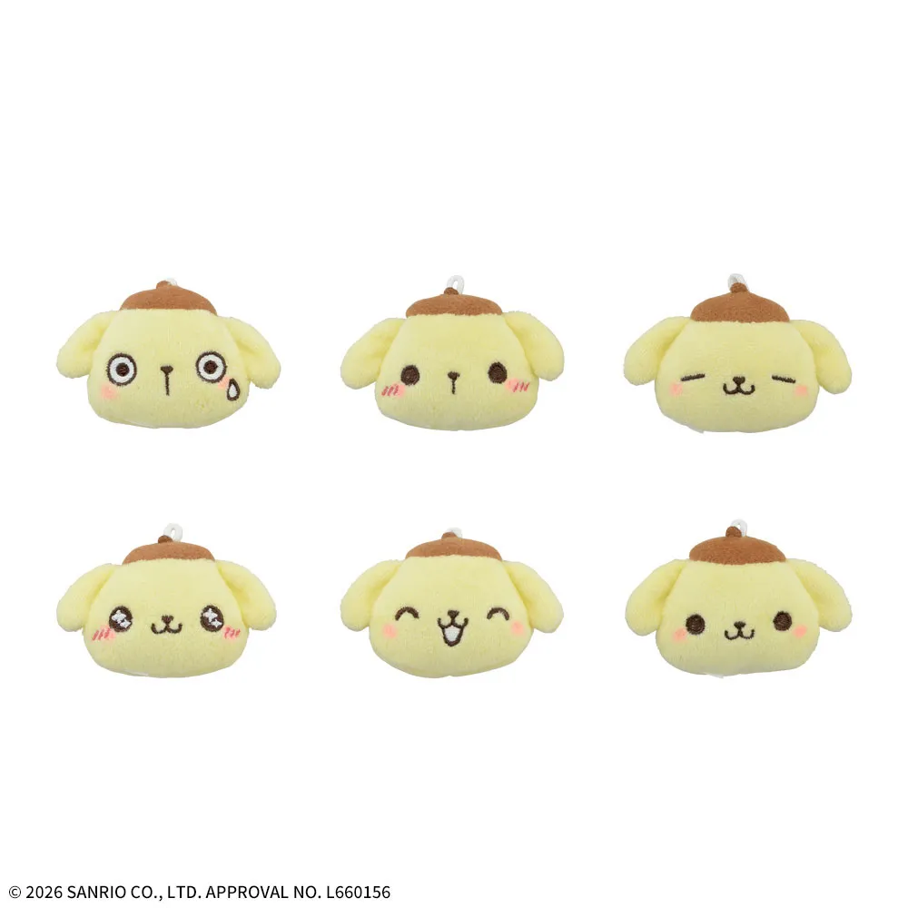 ゆるかわサンリオキャラクターズプチフェイスマスコットポムポムプリン～祝30周年～