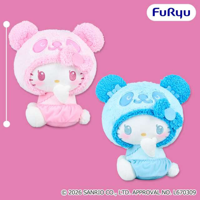 パンダ ハローキティ もこもこベイビーBIGぬいぐるみ