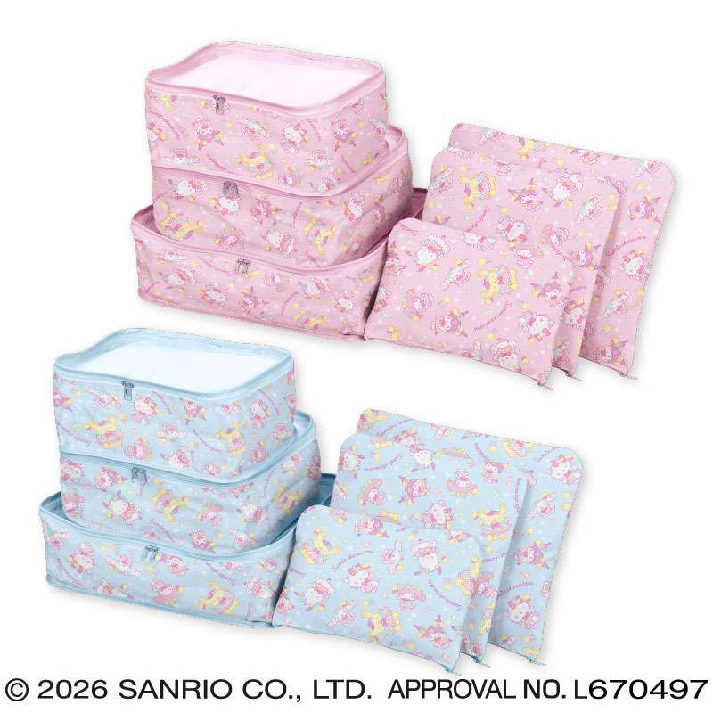 サンリオキャラクターズ マシュマロミルキーウェイポーチセット
