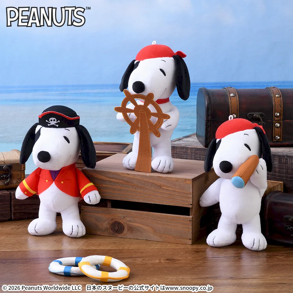 SNOOPY™ぬいぐるみ海賊