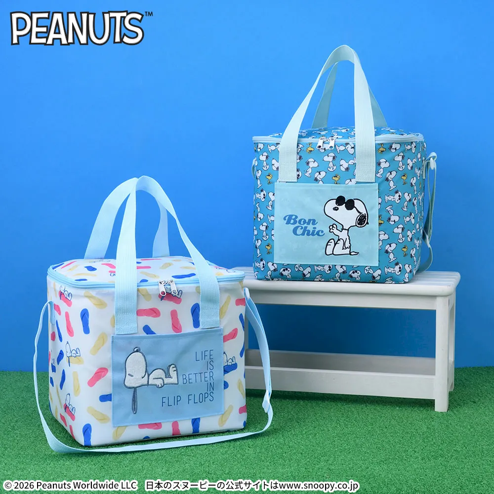 SNOOPY™プラチナムザッカアップリケクーラーバッグ