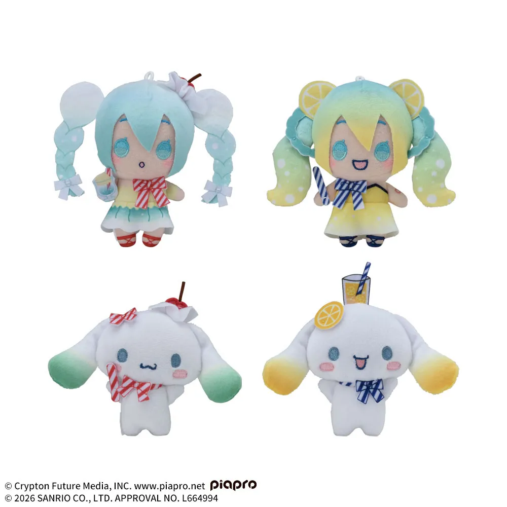 初音ミク×シナモロールマスコット~クリームソーダ・レモンソーダ~