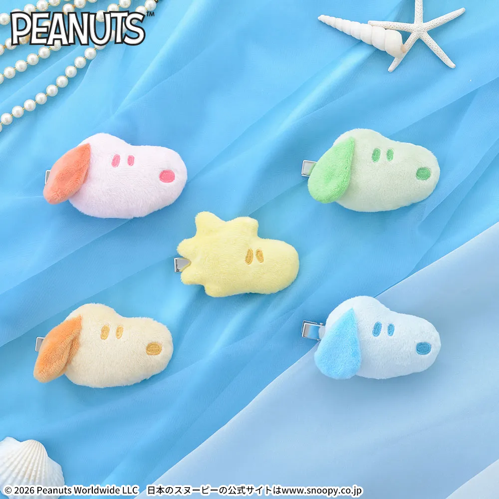 SNOOPY™マスコットヘアクリップシャーベットカラーVer.