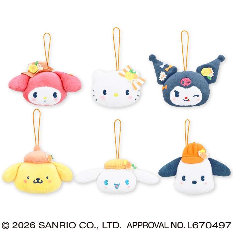 サンリオキャラクターズ ほっぴんぐてぃーたいむフェイスマスコット