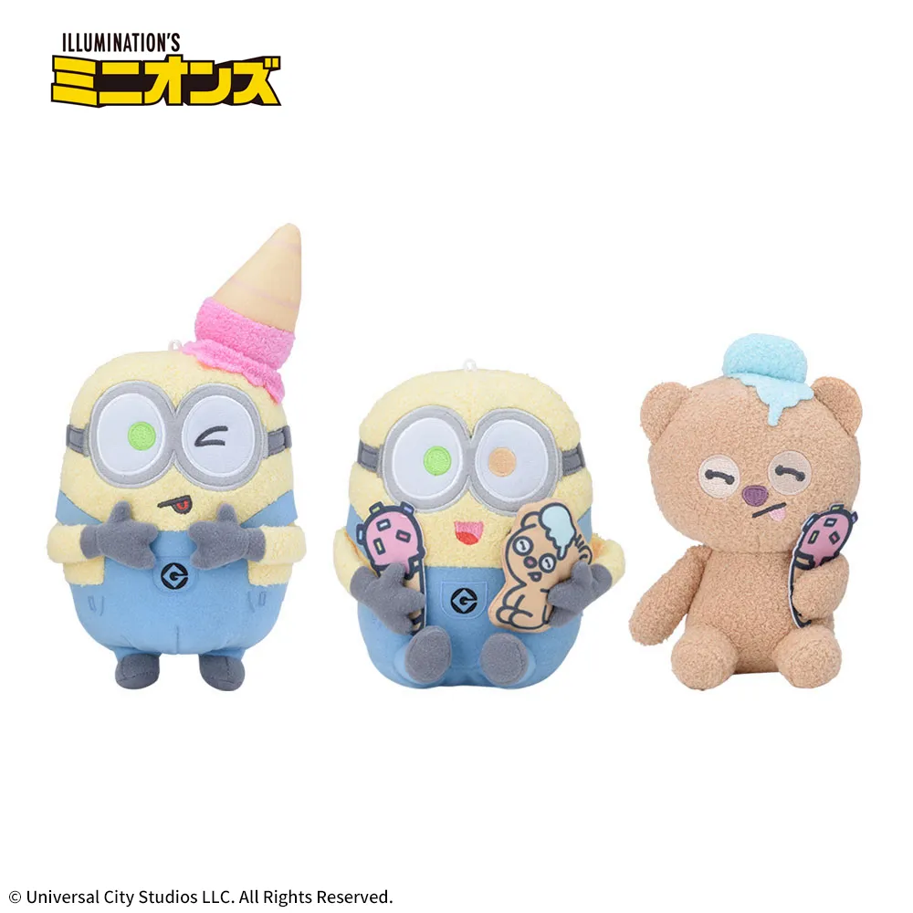 ミニオンぬいぐるみ‐ボブ&ティム‐アイスクリーム