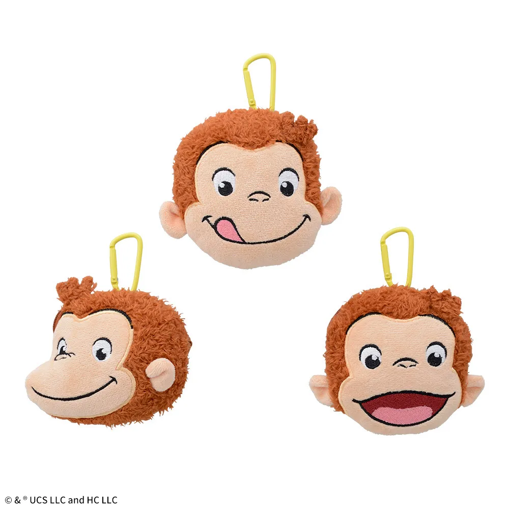 おさるのジョージカラビナ付フェイスポーチ