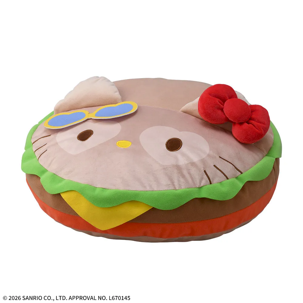 ハローキティプラチナムザッカハンバーガークッションKawaiiYumYumMART