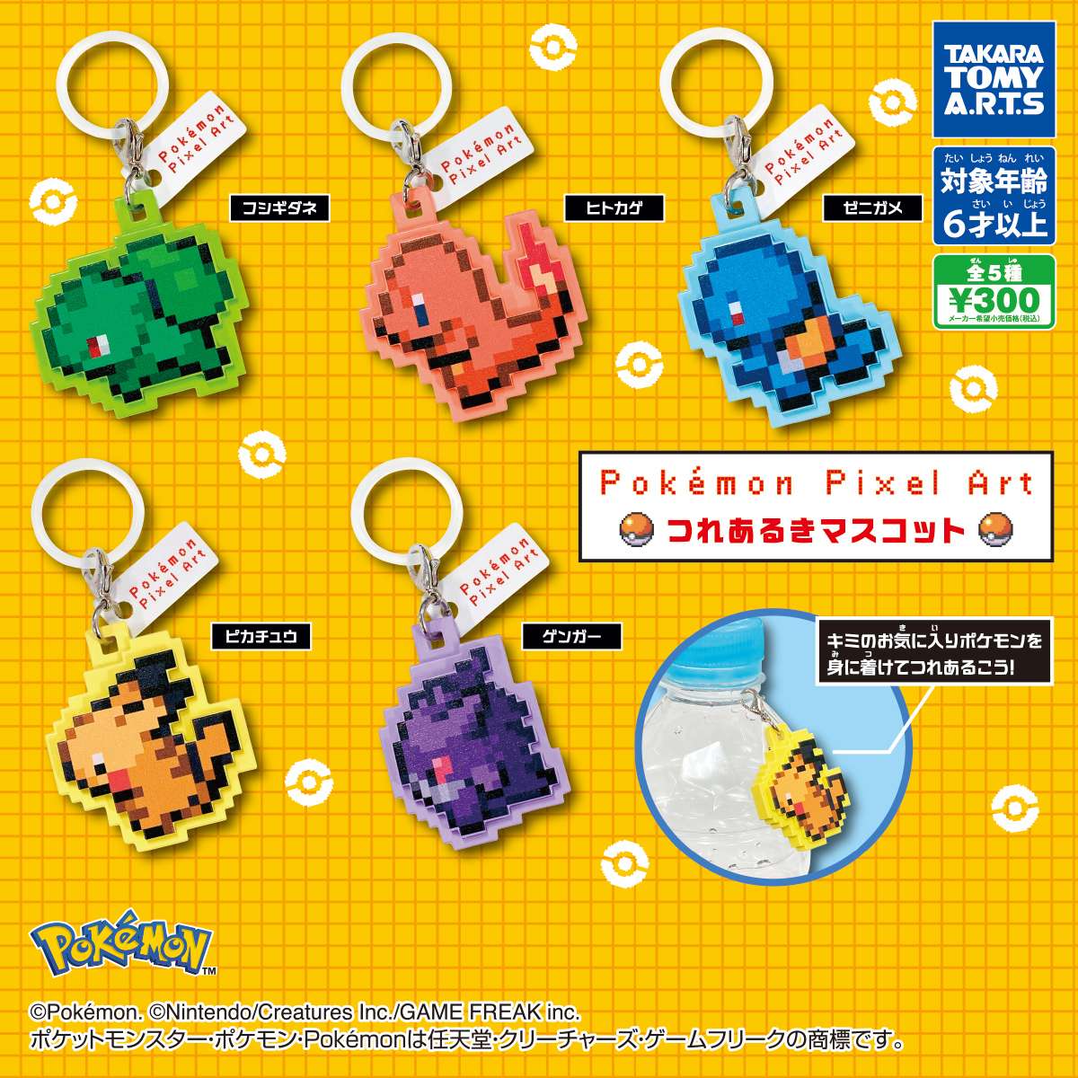 Pokémon Pixel Art　つれあるきマスコット