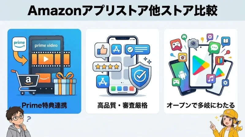 amazon アプリ Amazonアプリストアとは？App Store・Google Playとの違い