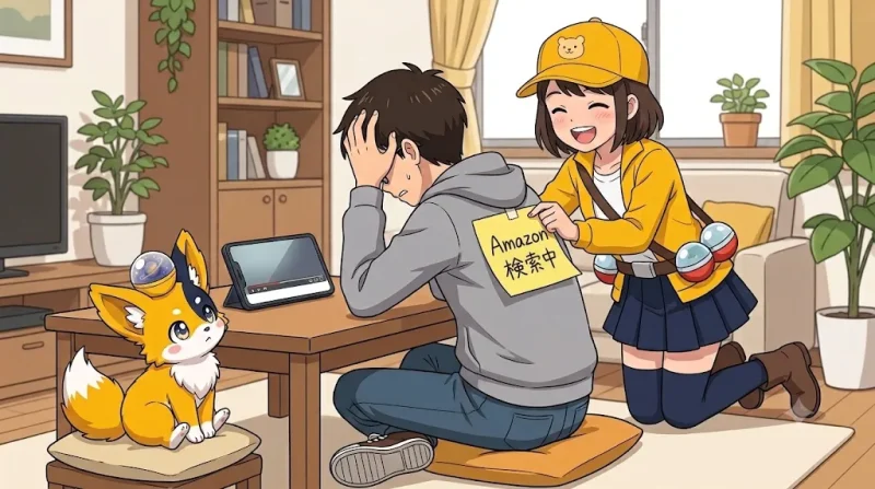 amazon cm おまけイラスト