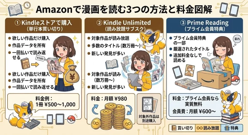 amazon 漫画 Amazonで漫画を読む3つの方法と料金