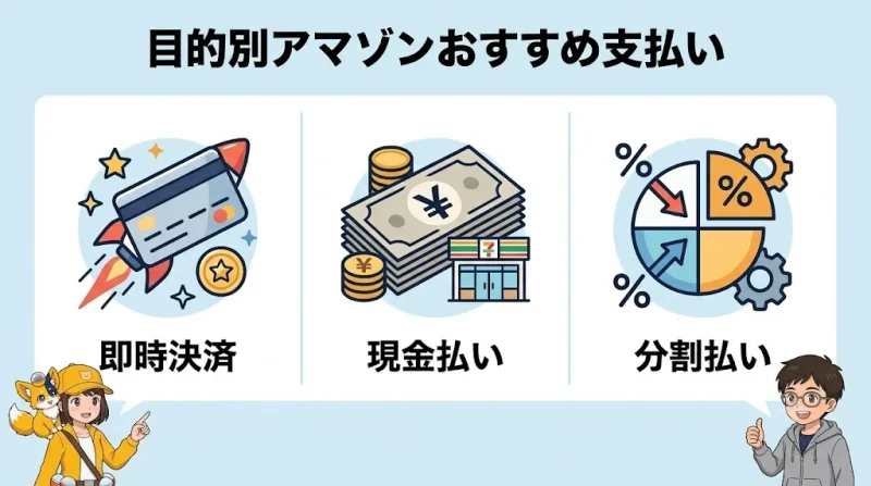 amazon 支払い方法 Amazonの支払い方法でおすすめはどれ？目的別の選び方