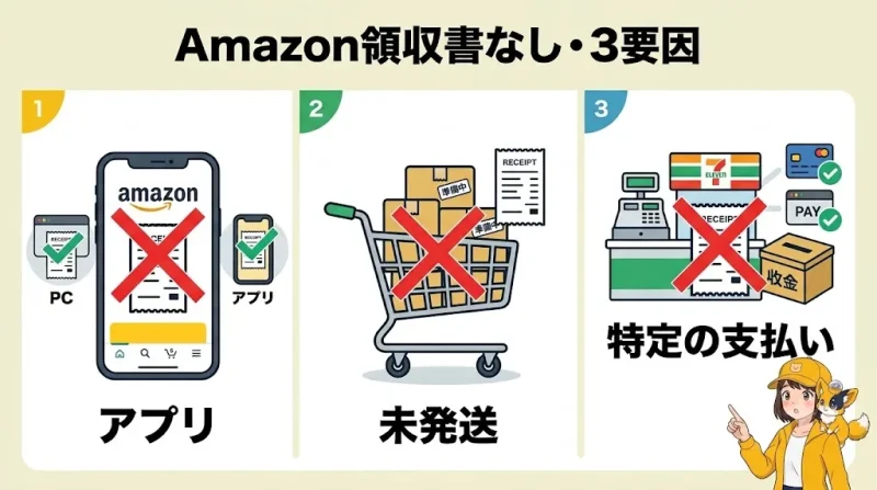 amazon 領収書 Amazonの領収書が出ない・請求書しかないときの3つの原因