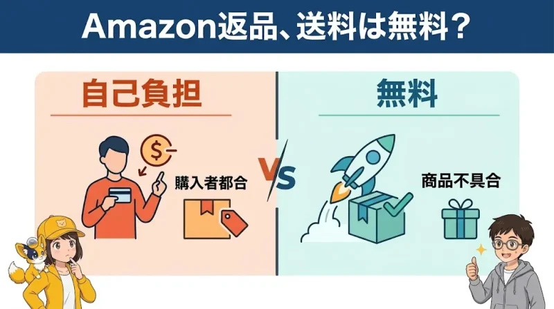 amazon 返品 Amazonの返品で送料は自己負担？無料になる条件