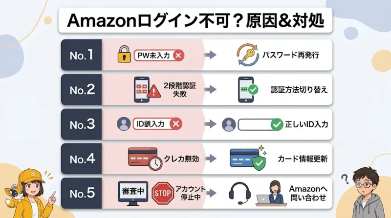 amazon セラーセントラル Amazonセラーセントラルにログインできない原因と対処5選