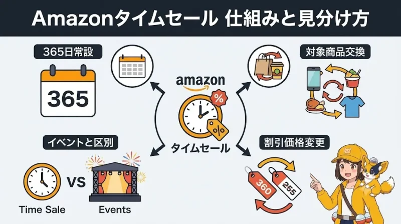 amazon タイムセール Amazonタイムセールとは?4種類の仕組みと見分け方