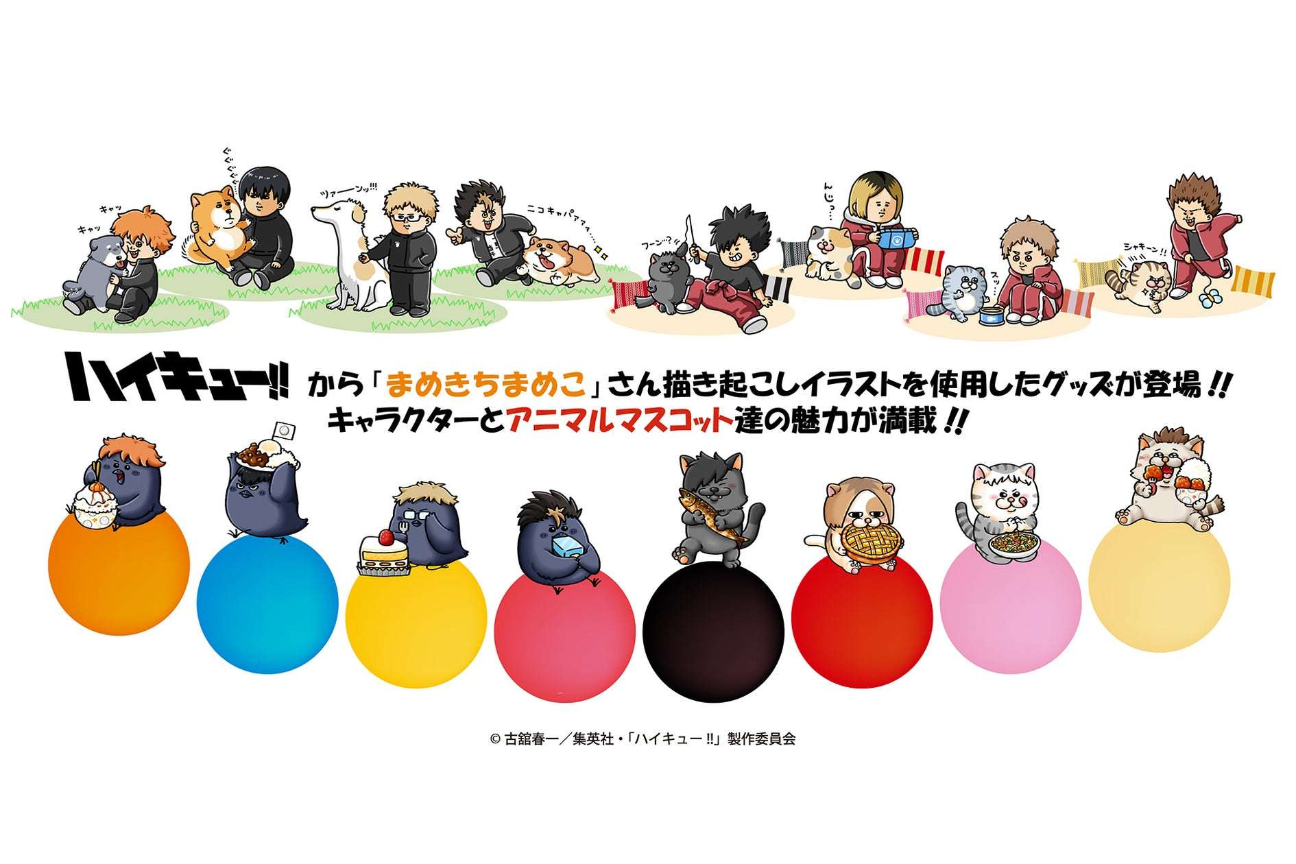 【2026年6月24日発売】ハイキュー!! まめきちまめこ描き起こしイラストグッズ