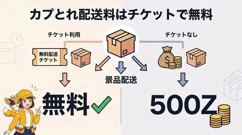 カプとれ カプコンネットキャッチャーの配送料と発送スケジュール