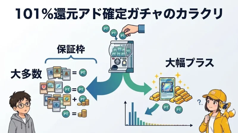 dopa オリパ DOPAの還元率101%は本当にお得?アド確定ガチャのカラクリ