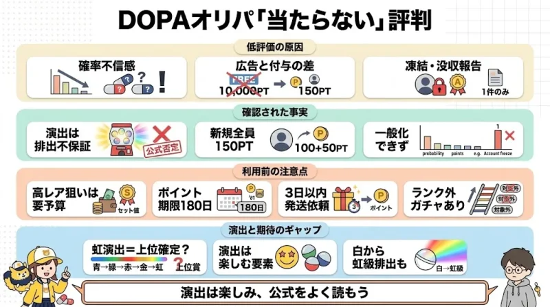 dopa オリパ 評判 DOPAオリパの悪い評判・口コミは「当たらない」に集中している