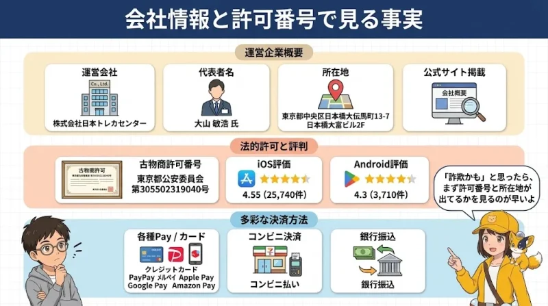 日本トレカセンター 詐欺 日本トレカセンターは詐欺？運営会社と古物商許可番号で確認できる事実