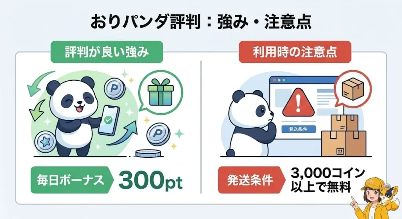 おりパンダ おりパンダの評判・口コミからわかる強みと注意点