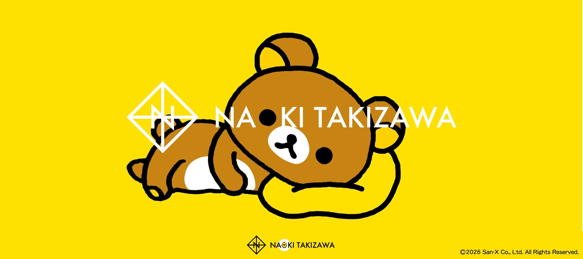【2026年7月28日発売】NAOKI TAKIZAWA × リラックマ コラボレーションアイテム
