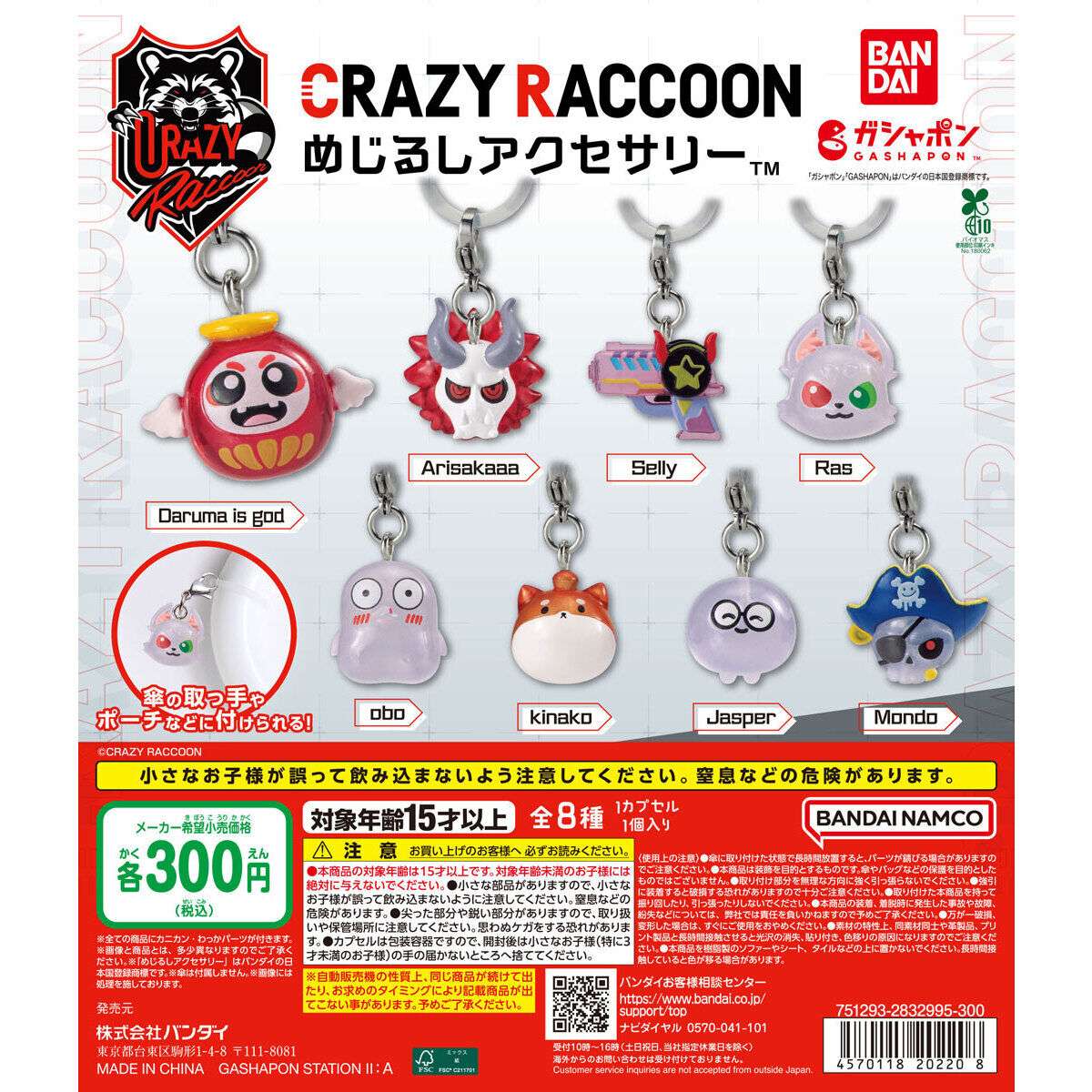 CRAZY RACCOON めじるしアクセサリー