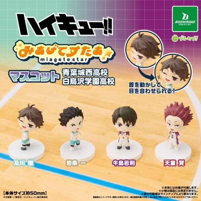 ハイキュー!!　みあげてすたぁマスコット 青葉城西高校・白鳥沢学園高校
