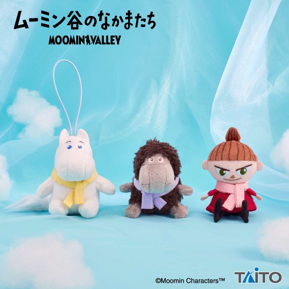 ムーミン谷のなかまたち　ぬいぐるみマスコット　マフラーver.