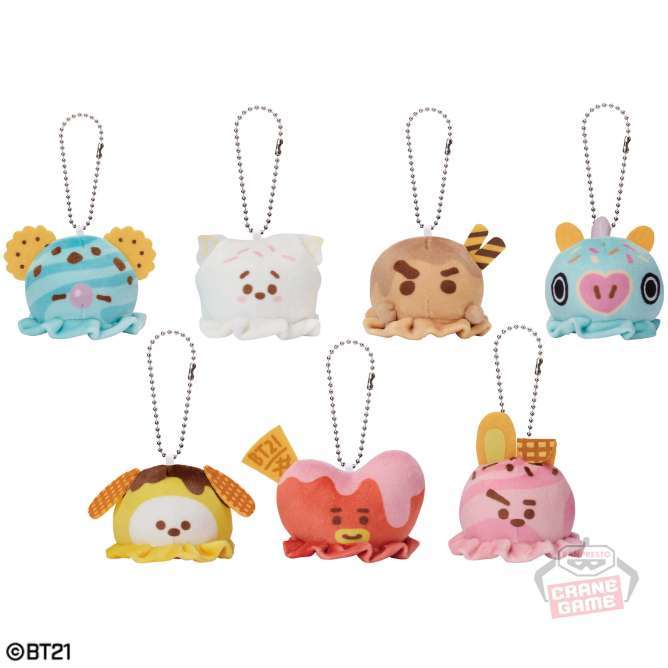 BT21 ボールチェーン付きぬいぐるみ～Popping Sundae!～