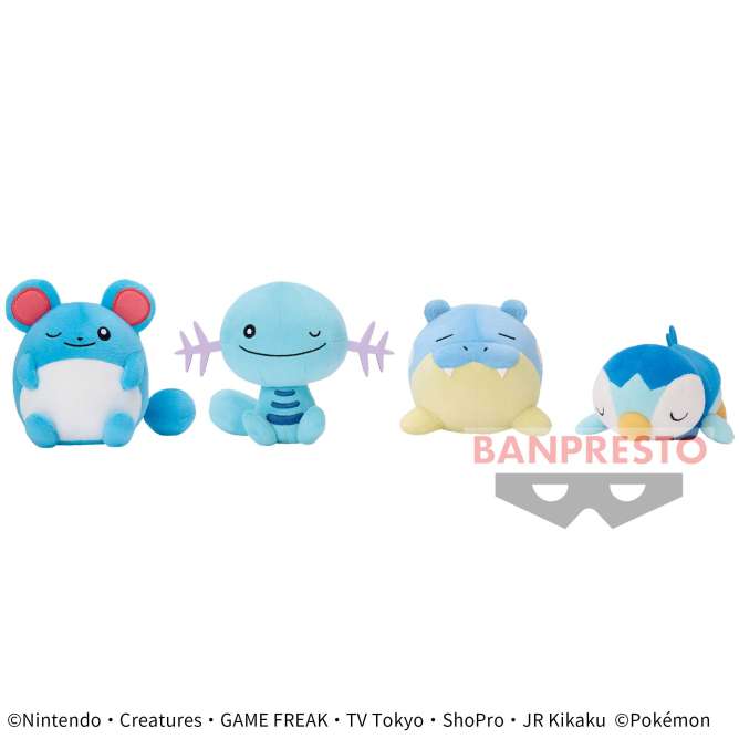 ポケットモンスター くつろぎタイム ぬいぐるみ～マリル・ウパー・タマザラシ・ポッチャマ～